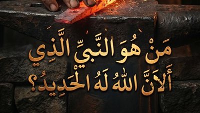 من هو النبي الذي الان له الله الحديد